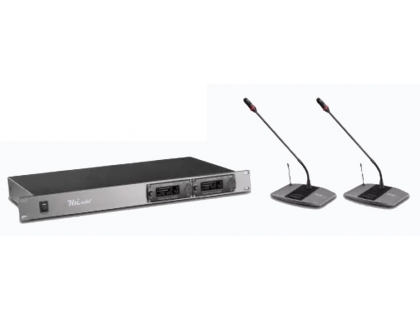 2CH UHF Wireless Conference Microphone System HAI-D812